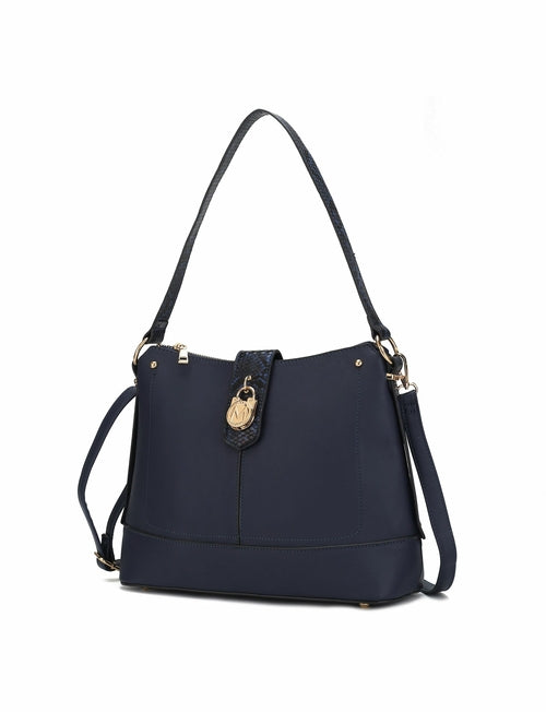 MKF Collection Ezra Snake embossed Shoulder Handbag by Mia K