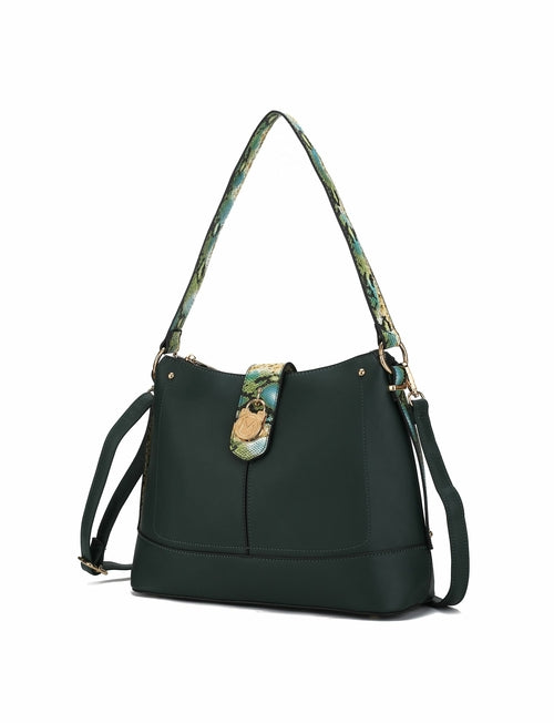 MKF Collection Ezra Snake embossed Shoulder Handbag by Mia K