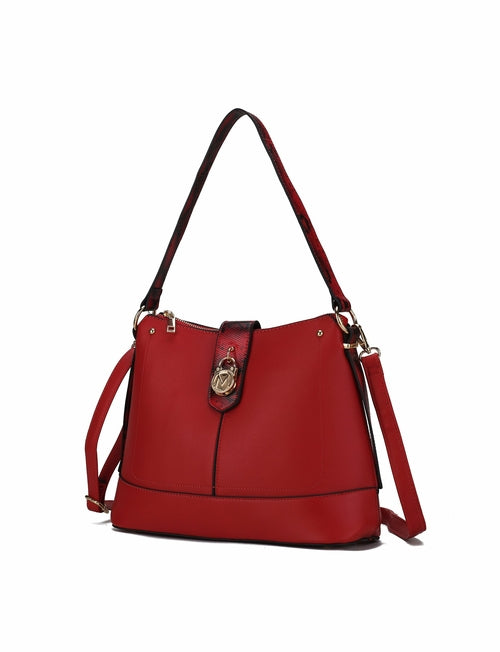 MKF Collection Ezra Snake embossed Shoulder Handbag by Mia K