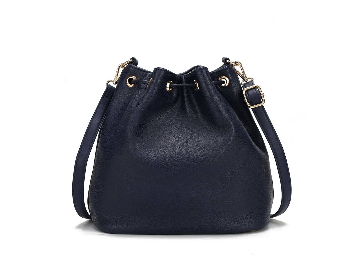 Larissa Vegan Leather Women Bucket Bag with Wallet