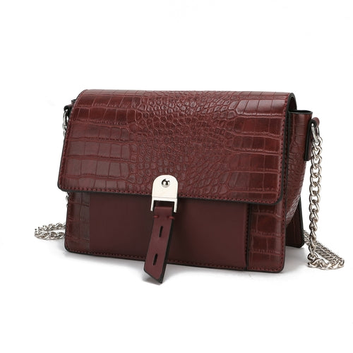 MKF Collection Hope Crocodile Embossed Shoulder Handbag by Mia K