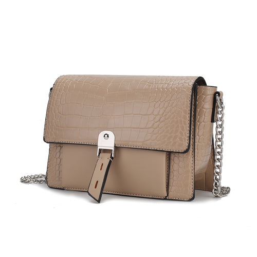 MKF Collection Hope Crocodile Embossed Shoulder Handbag by Mia K
