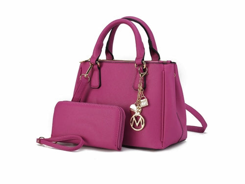 Ruth Vegan Leather Women Satchel Bag with Wallet