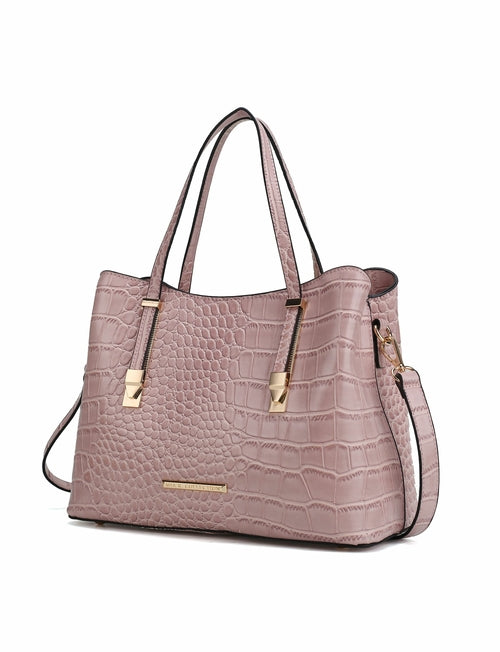 MKF CollectionAurelia Crocodile Embossed Tote Handbag by Mia K