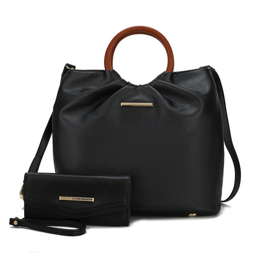 Leilani Vegan Leather Tote Bag with Wallet