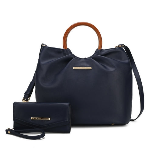 Leilani Vegan Leather Tote Bag with Wallet