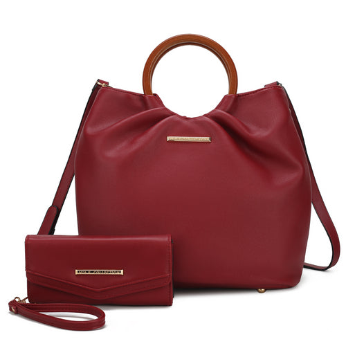 Leilani Vegan Leather Tote Bag with Wallet