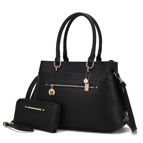 Gardenia Vegan Leather Women Tote Bag with Wallet