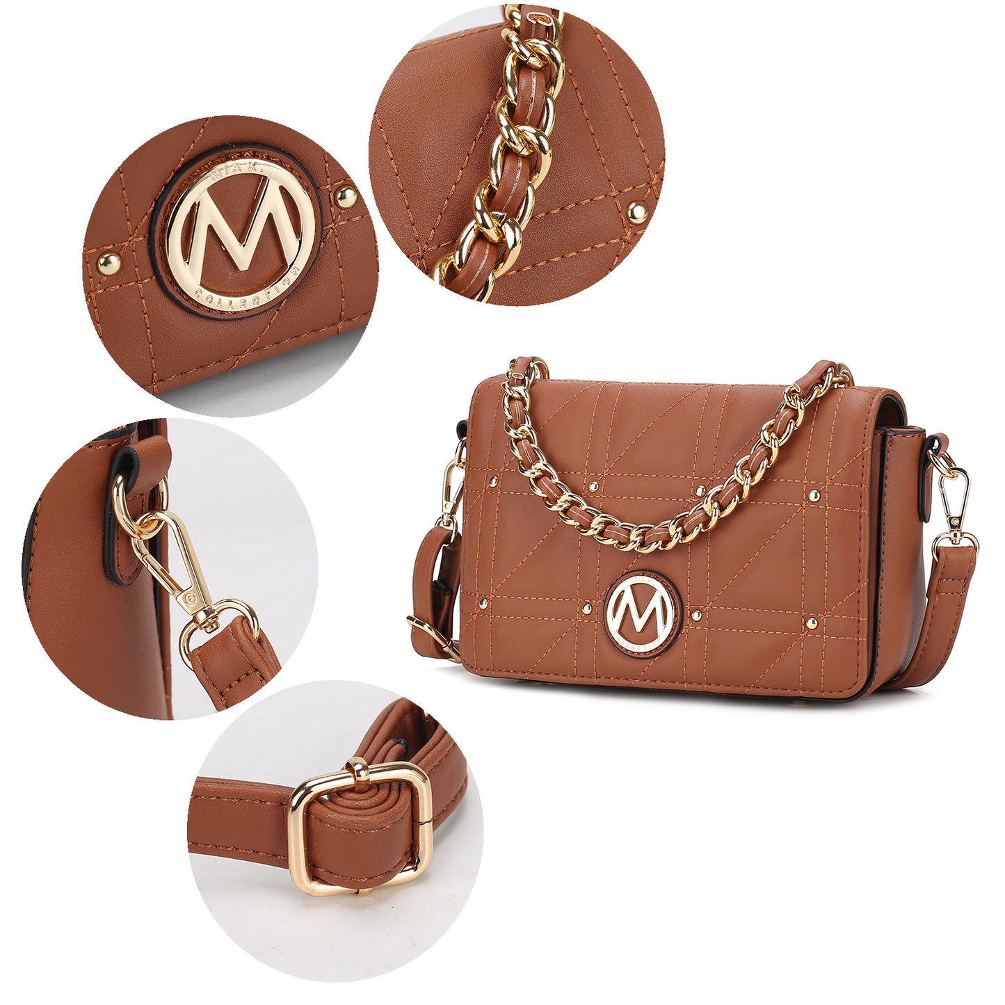 MKF Collection Arabella Vegan Leather Women Shoulder Bag by Mia K