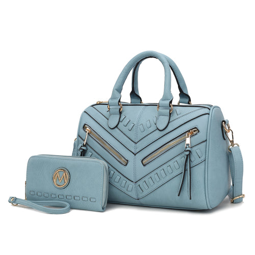 Lara Vegan Leather Women Satchel with wallet