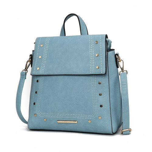 MKF Collection Elke Vegan Leather Women Convertible Backpack Bag by