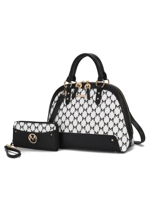 Frida Vegan Leather Women Satchel with matching Wallet