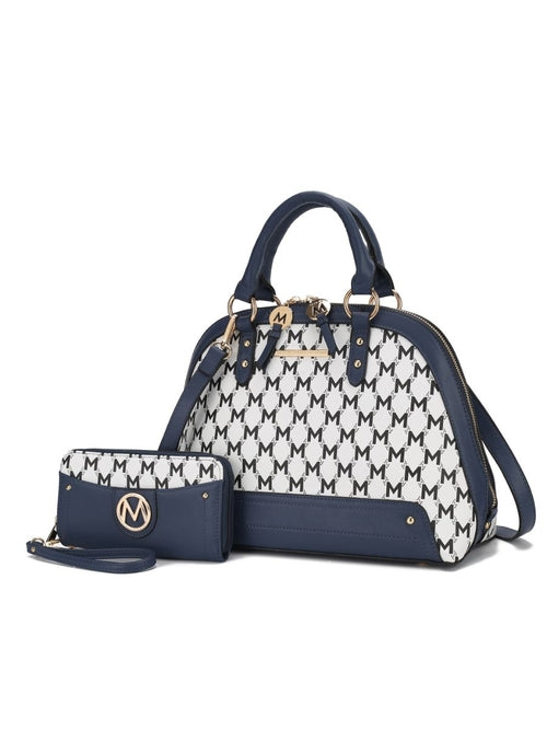 Frida Vegan Leather Women Satchel with matching Wallet