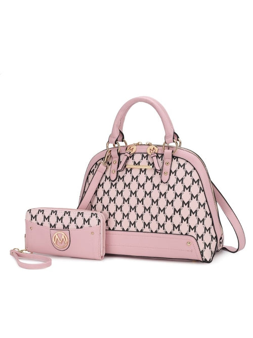 Frida Vegan Leather Women Satchel with matching Wallet