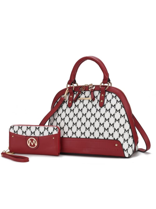 Frida Vegan Leather Women Satchel with matching Wallet