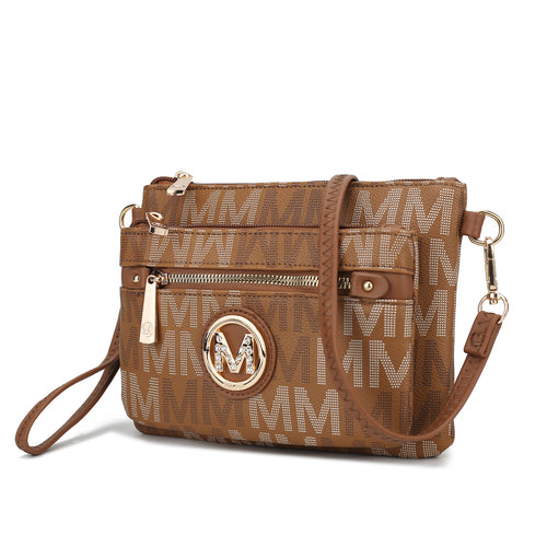 Camren M Signature Crossbody Handbag Vegan Leather Women