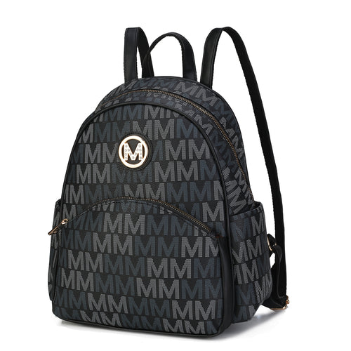 Palmer Vegan Leather Signature logo print Women Backpack