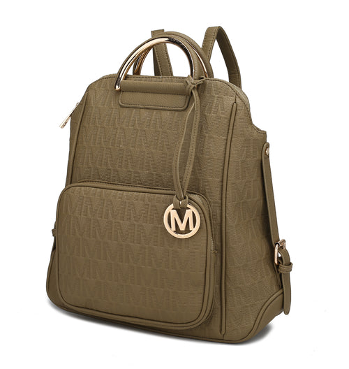 MKF Collection Torra Milan Signature Trendy Backpack By Mia k