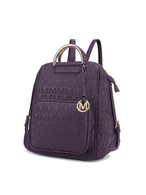 MKF Collection Torra Milan Signature Trendy Backpack By Mia k
