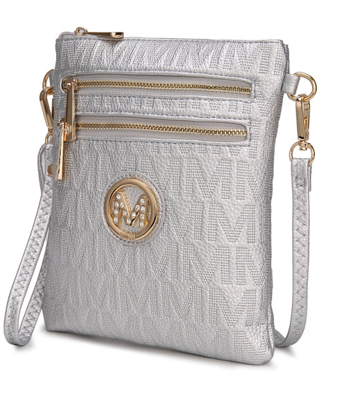 MKF Collection Andrea Milan M Signature Crossbody Bag by Mia K