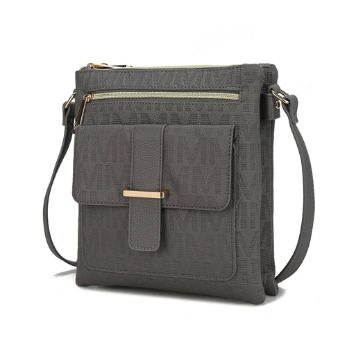MKF Collection Janni Signature Embossed Crossbody Bag by Mia K