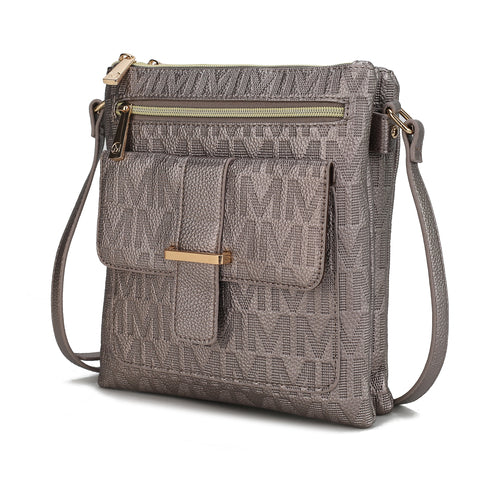 MKF Collection Janni Signature Embossed Crossbody Bag by Mia K