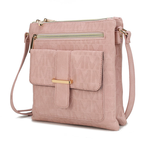 MKF Collection Janni Signature Embossed Crossbody Bag by Mia K