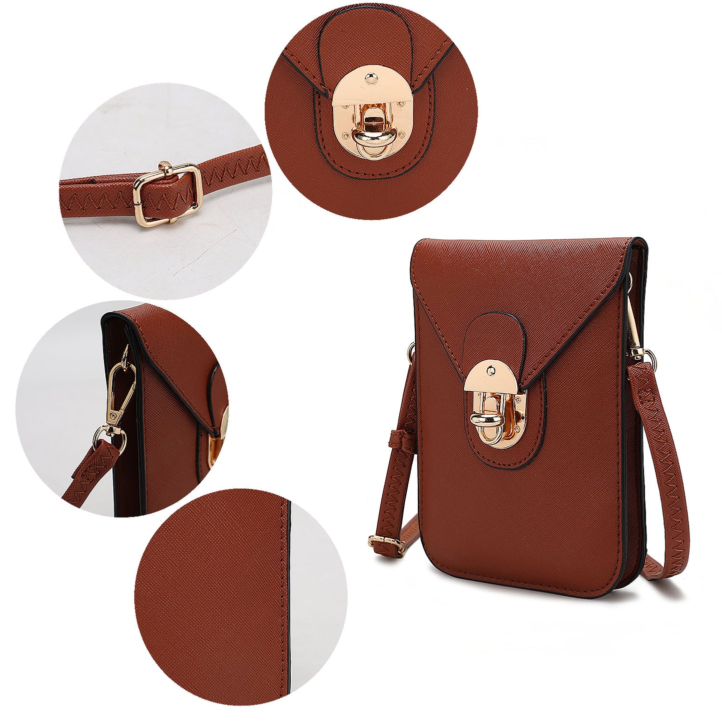 Havana Smartphone Crossbody Handbag