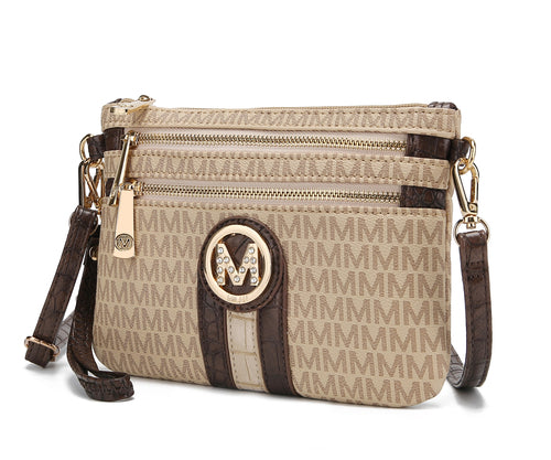 MKF Collection Tarren Signature Crossbody/ Wristlet Bag by Mia K