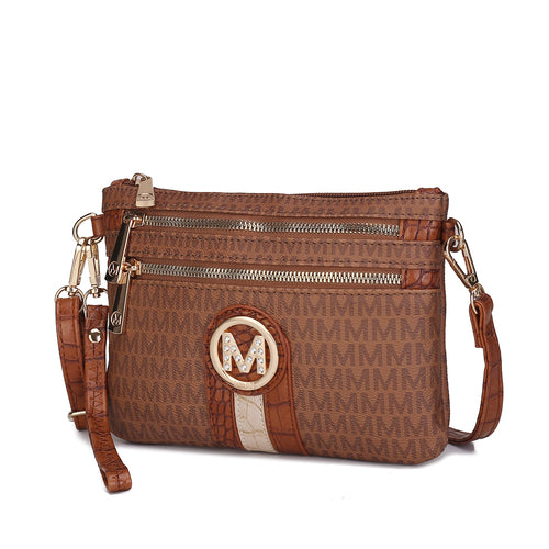 MKF Collection Tarren Signature Crossbody/ Wristlet Bag by Mia K