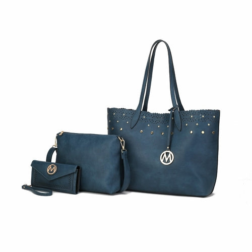 Mariahna 3 Pcs Shopper Tote, crossbody and Wallet.