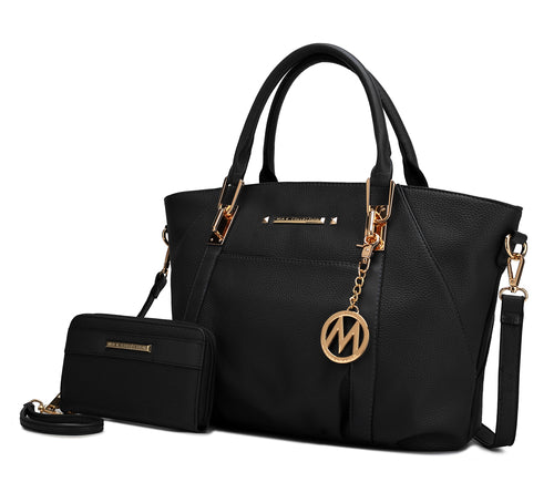 MKF Collection Darielle Satchel Bag with Wallet by Mia K