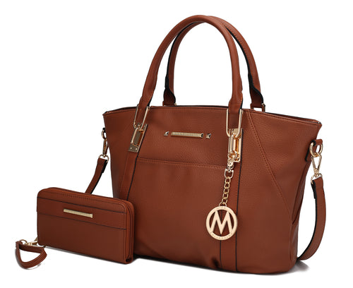 MKF Collection Darielle Satchel Bag with Wallet by Mia K