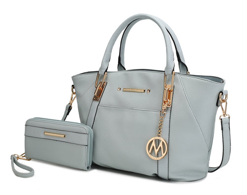 MKF Collection Darielle Satchel Bag with Wallet by Mia K