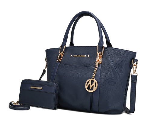 MKF Collection Darielle Satchel Bag with Wallet by Mia K
