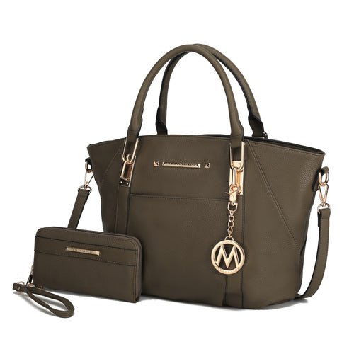 MKF Collection Darielle Satchel Bag with Wallet by Mia K