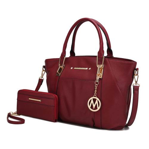 MKF Collection Darielle Satchel Bag with Wallet by Mia K