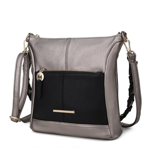 MKF Collection Nala Vegan Shoulder Bag Color Block by Mia K