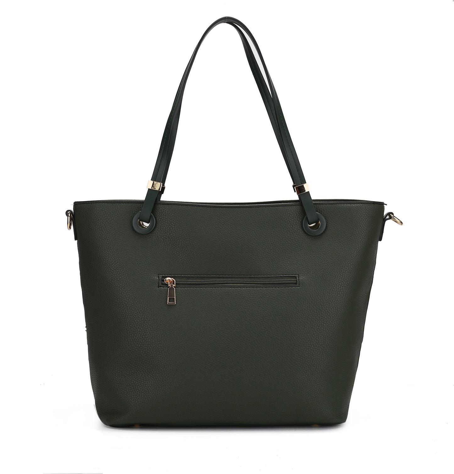 Vallie Color-Block Vegan Leather Women Tote Bag with Matching Wallet