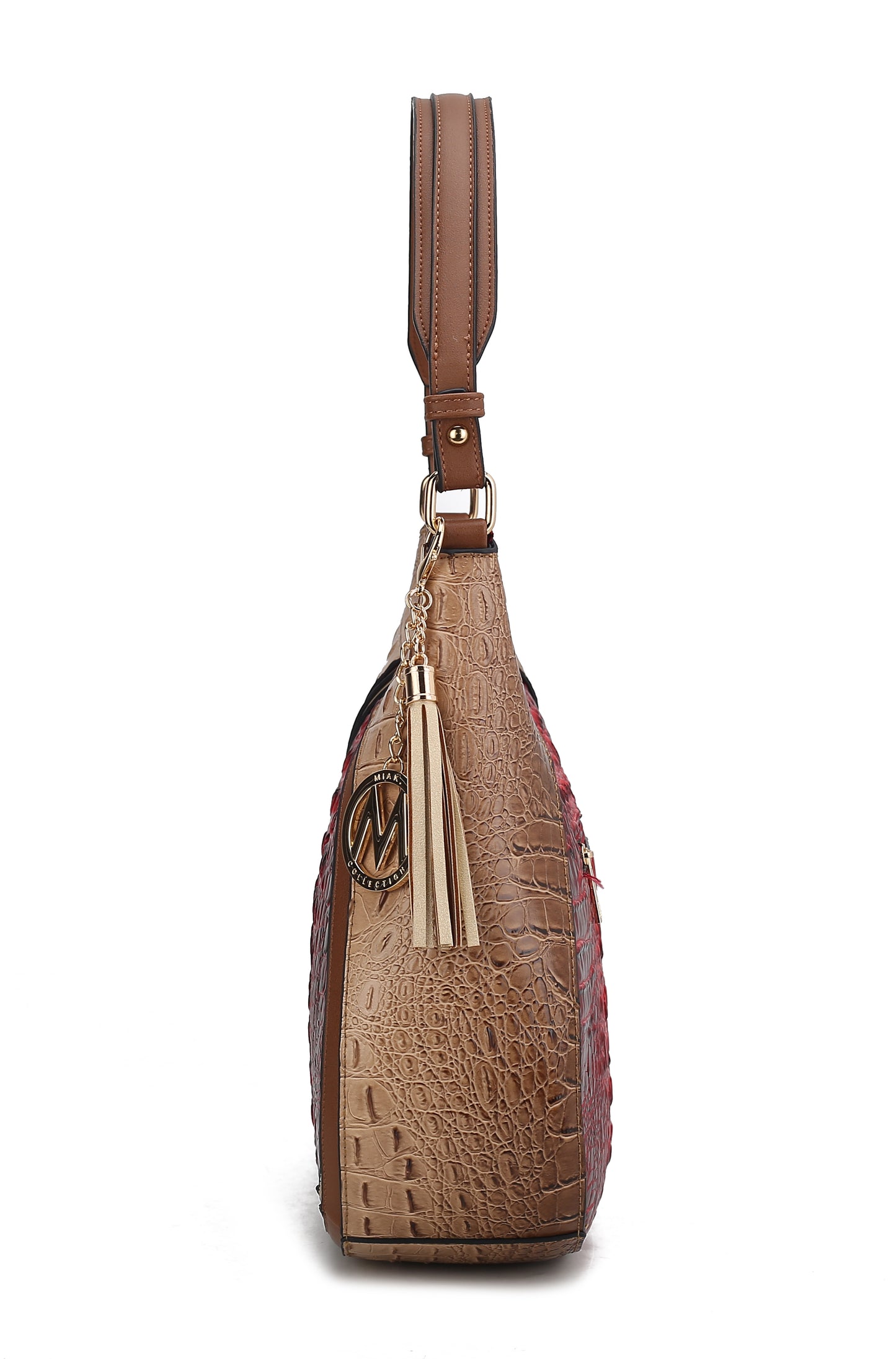 Nayra Embossed Hobo Bag
