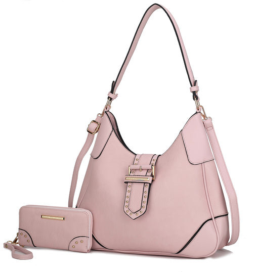 Juliette Vegan Leather Women Shoulder Bag with Matching Wallet