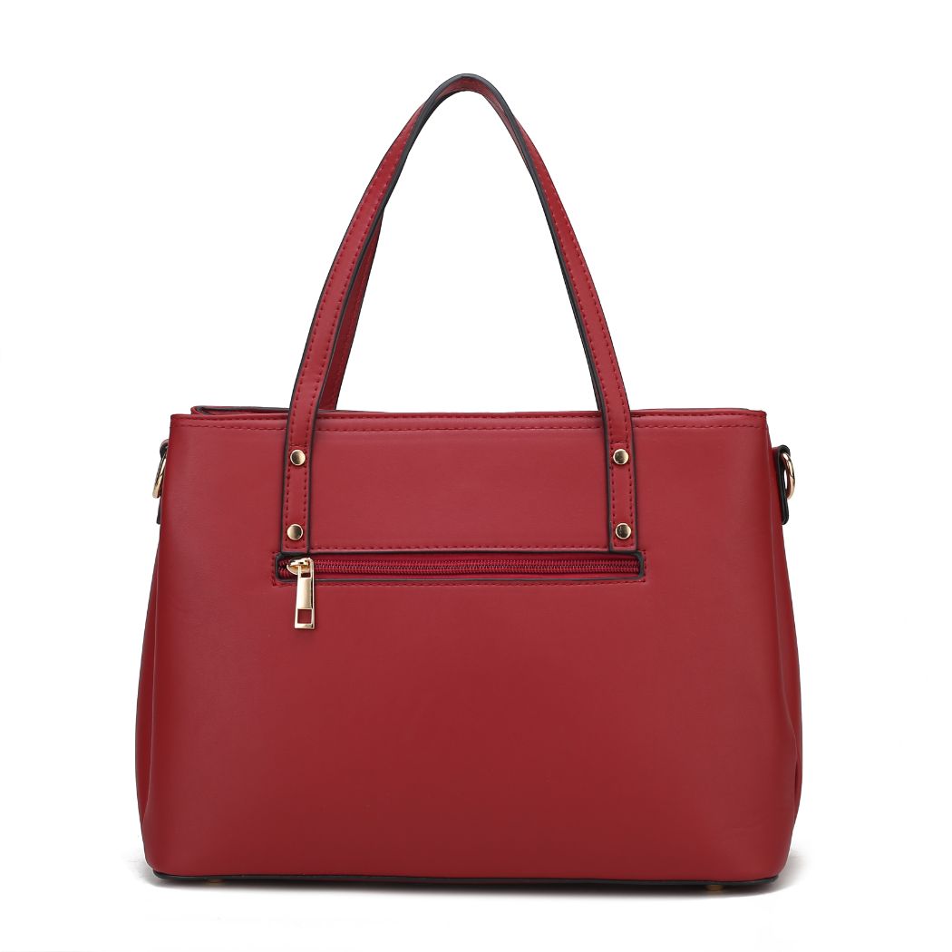 Quinn Triple Compartment Color Block Tote Handbag Women