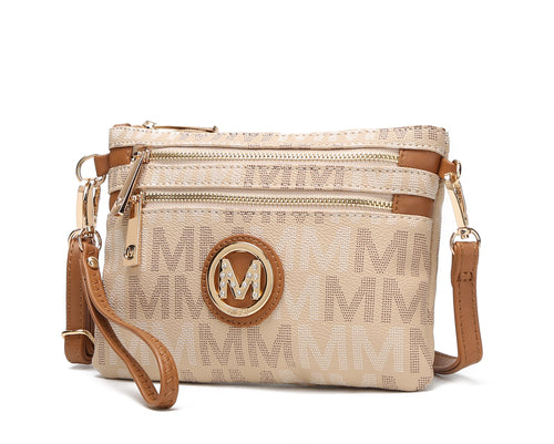 Helen Milan M Signature Crossbody Wristlet