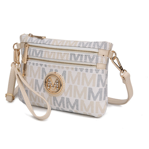 Helen Milan M Signature Crossbody Wristlet