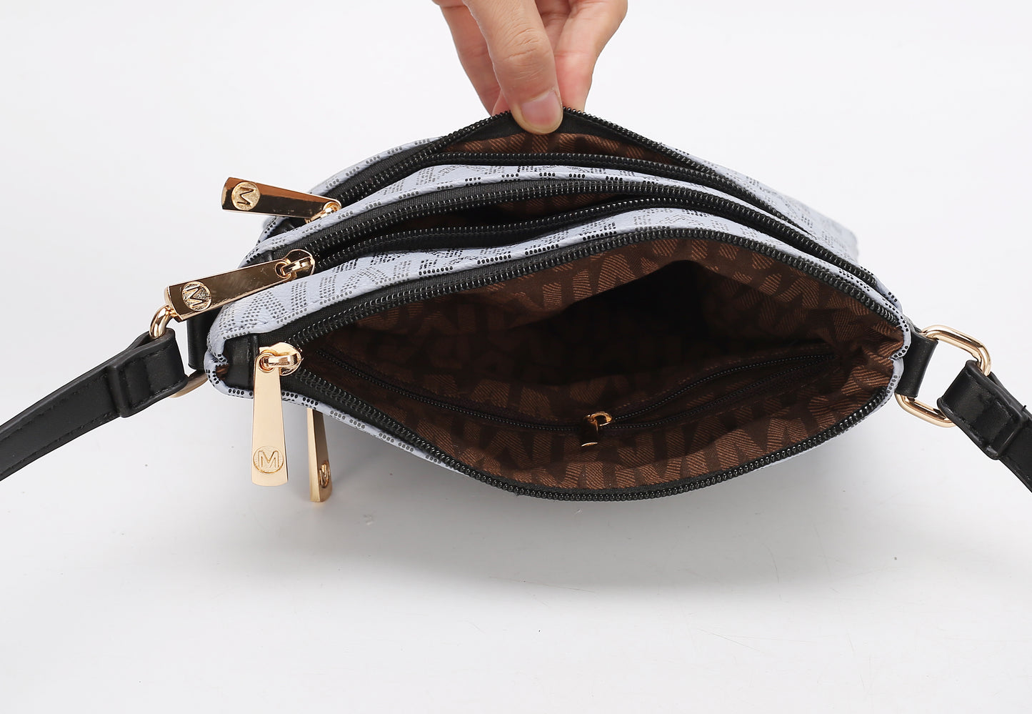 Lemuel M Signature Crossbody Handbag Vegan Leather Women