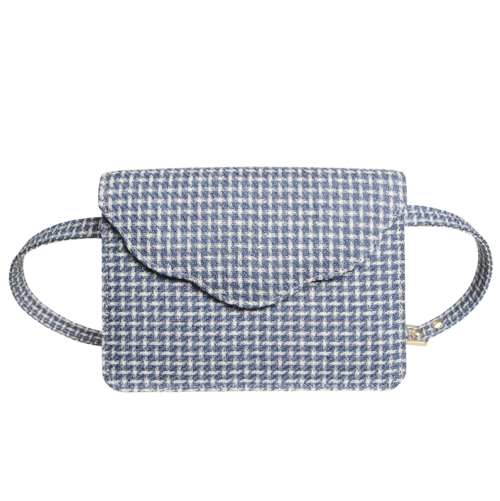 Fabric Belt Pouch Blue