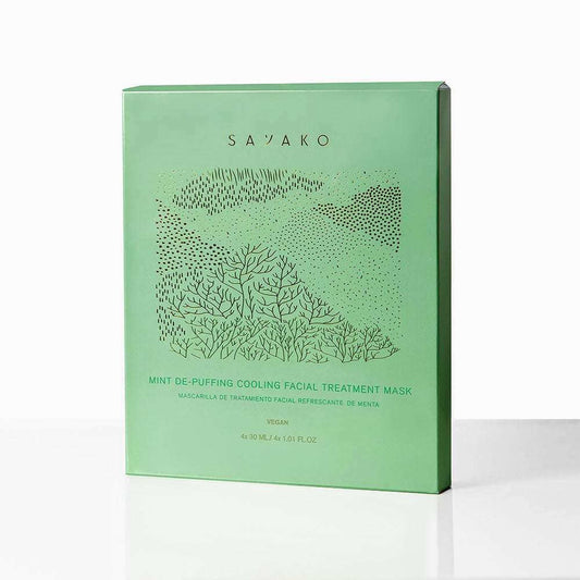 Mascarilla Refrescante de Menta Vegana 4 unidades