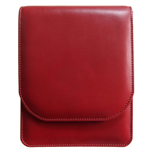 Buffed Leather Mini Vertical Shoulder Bag