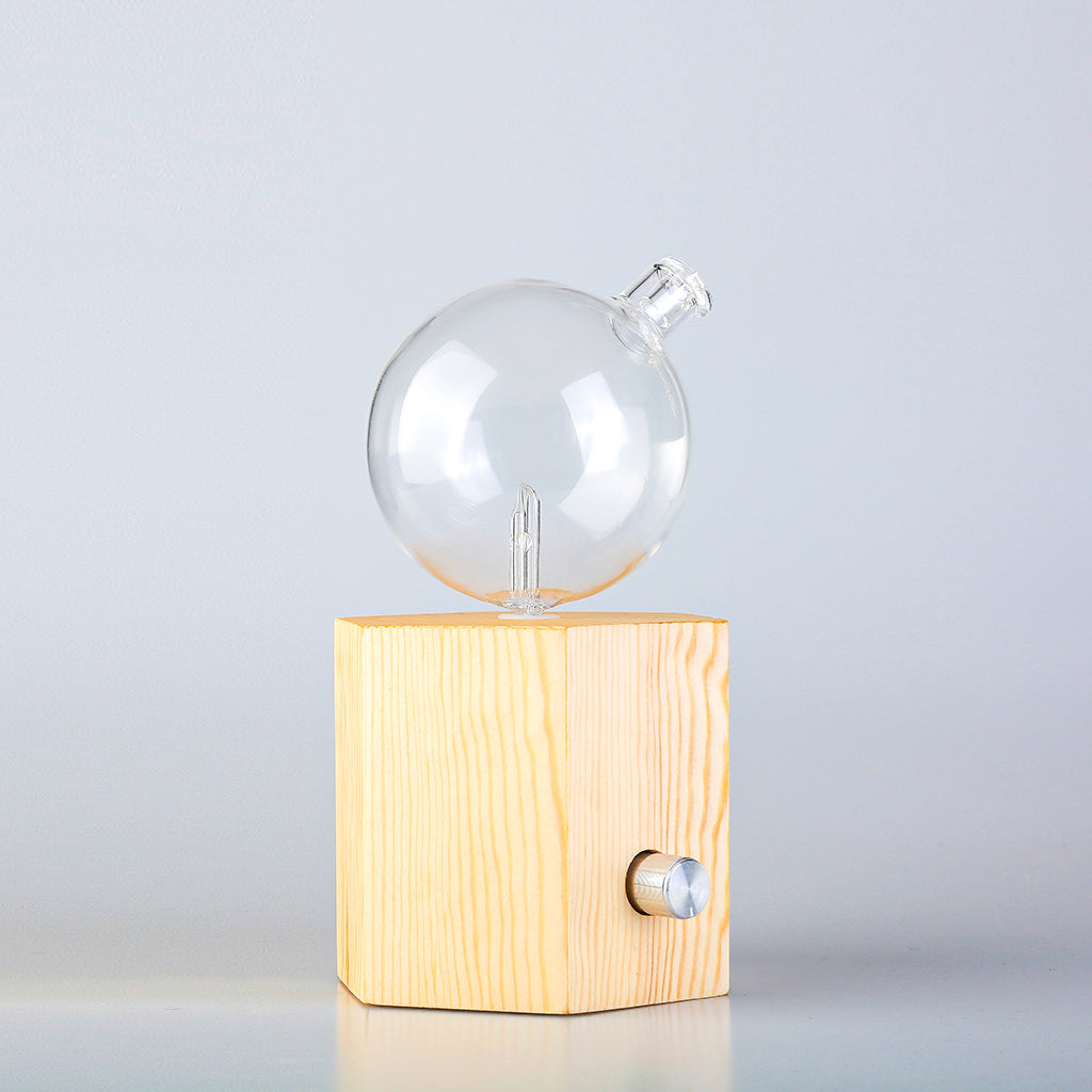 Geometry Hexagon Waterless Essential Oil Diffuser | Wood and Glass