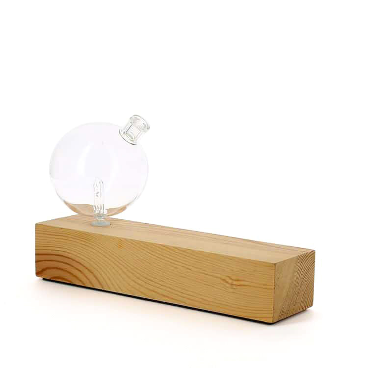 Geometry Oblong Waterless Essential Oil Diffuser | Wood and Glass